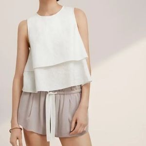 Aritzia Wilfred Montrouge Flowy Crepe Shorts